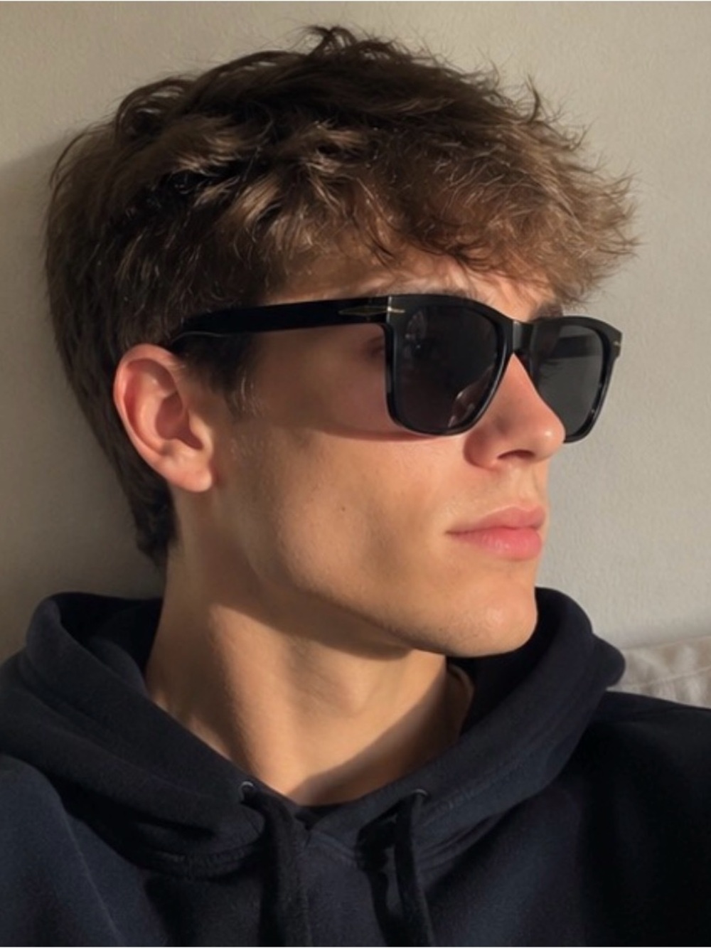 Black Square Sunglasses Men Women Retro Fashion UV Protection Shades